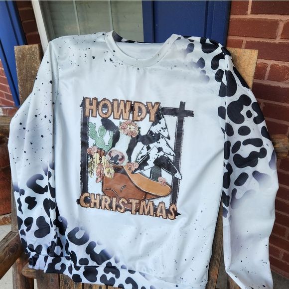 No Brand Tops - Howdy Christmas